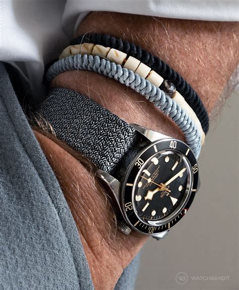 leather strap tudor black bay gmt|tudor black bay fabric strap.